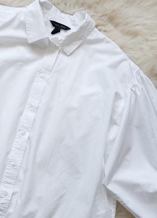 🩷🦋❤️ надзвичайно красива біла  сорочка з об'ємними рукавчиками oversize5 фото