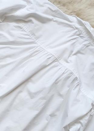 🩷🦋❤️ чрезвычайно красивая белая рубашка с объемными рукавчиками oversize7 фото