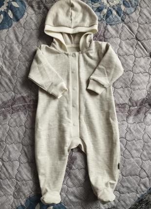 Ромпер человечек с капюшоном для малыша