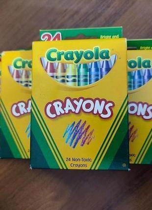 Восковые карандаши crayola 24,16,8 штук сша оригинал