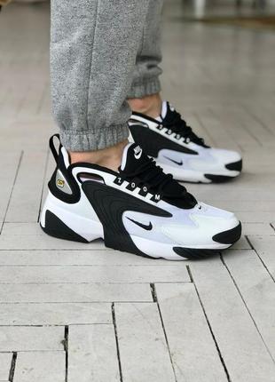 Чоловічі кросівки nike zoom 2k white black1 фото