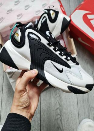 Чоловічі кросівки nike zoom 2k white black4 фото