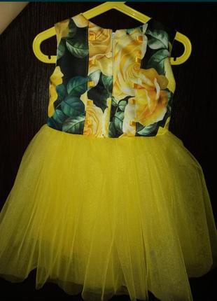 Праздничное платье на 1 год 80-86р2 фото