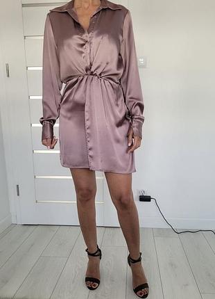 Коктейльное, нарядное короткое платье от zara