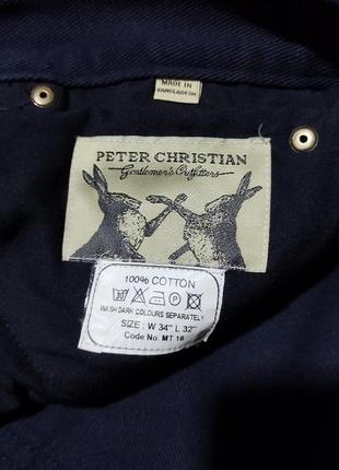 Мужские джинсы / peter christian / темно-синие джинсы / штаны / брюки / мужская одежда / чоловічий одяг /5 фото