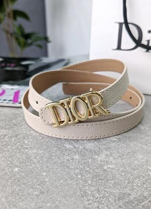 Ремінь жіночий dior вузький  🖤6 фото