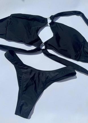 Жіночий купальник у чорному кольорі6 фото