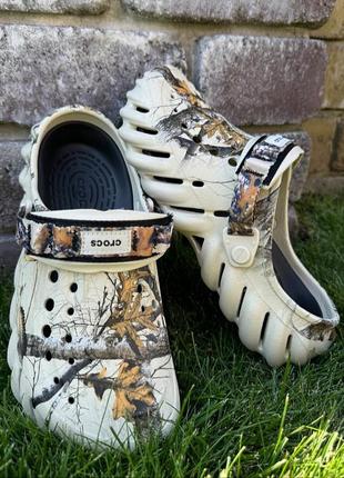 Echo clog крокси сабо лідер продажів crocs echo clog беж