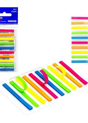 Закладка неоновая "stick notes" color-it р44-4, 5 цветов