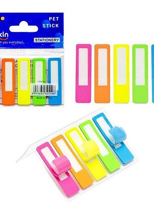 Закладка неоновая "stick notes" color-it р36, 5 цветов