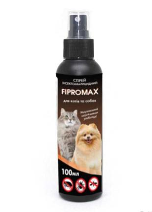 Спрей fipromax для котів та собак від бліх і кліщів 100 мл (4820237150080)