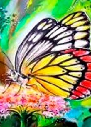 Алмазна мозаїка для дітей 7 років метелик strateg 10х15 см