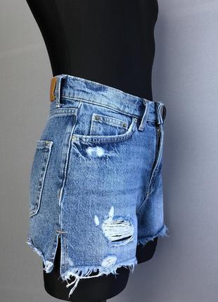 Жіночі шорти джинс джинсові короткі only xs s бавовна сині блакитні жіноча жіночий вінтаж висока посадка3 фото