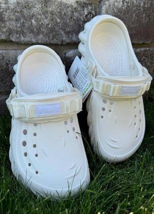 Echo clog white крокси сабо унісекс que crocs echo clog que crocs que crocs