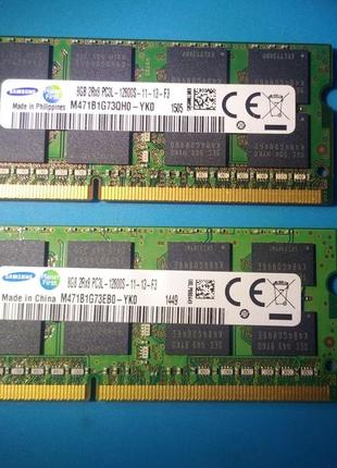 Пам'ять для ноутбука 8 gb ddr3l-1600 samsung