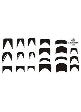 Диск для стемпінгу "френч" металевий прямокутний дизайнер (12 см на 6 см)