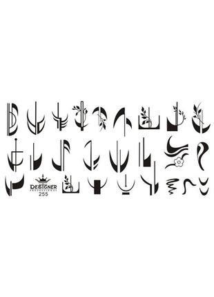 Диск для стемпінгу "френч" металевий прямокутний дизайнер (12 см на 6 см)