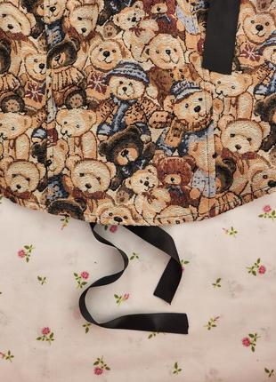 Винтажный корсет гобеленовый винтаж гобелен корсаж ретро стиль шнуровка утягивающий...