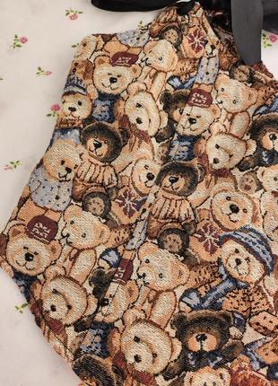 Винтажный корсет гобеленовый винтаж гобелен корсаж ретро стиль шнуровка утягивающий...