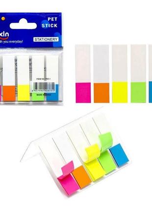 Закладка неоновая "stick notes" color-it р11-1, 5 цветов