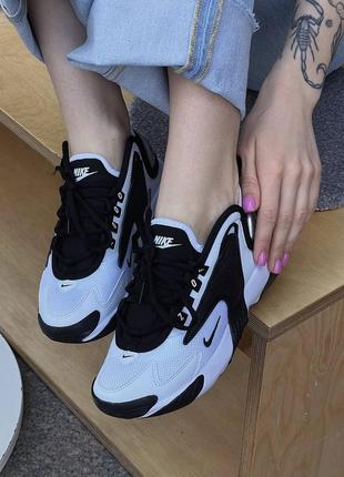 Кросівки nike zoom 2k black white8 фото