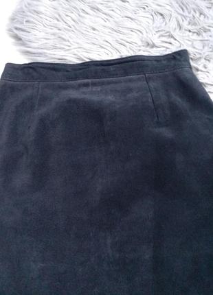 Винтажная юбка натуральный замш damas liverpool3 фото