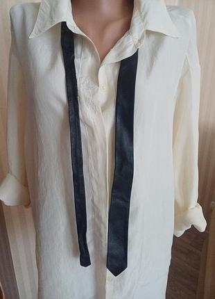 Краватка з натуральної шкіри