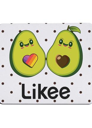 Коврик для мышки лайк авокадо (likee avocado) (25108-1031)4 фото