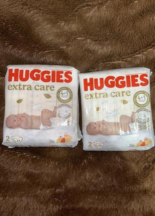 Підгузники huggies extra care 2 24 шт