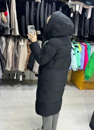 Пуховик женский пуховик зимний пуховик длинный пуховик черный