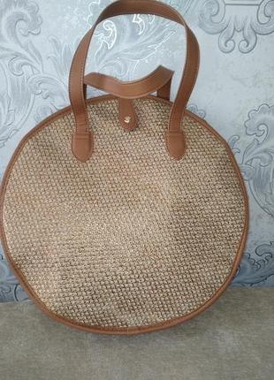 Сумка-шоппер плетеная большая