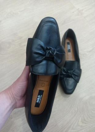 Шкіряні туфлі -лофери m&s