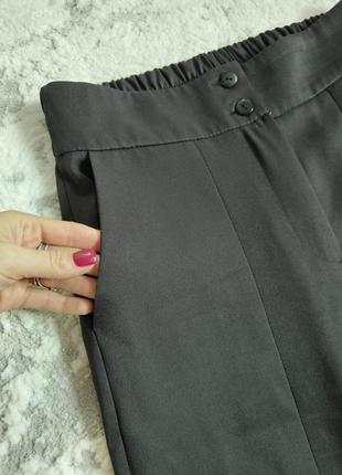 Женские брюки, черные брюки, классические брюки, брюки классические, черные брюки с разрезами, брюки с разрезами, брюки с разрезом на ножке, классические брюки6 фото