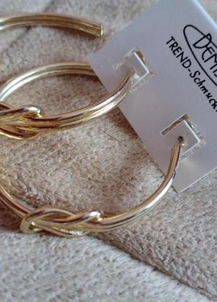 Серьги круглые