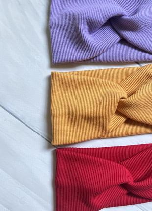 Набор 3 шт повязки рубчик хлопок