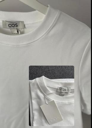 Базова біла футболка cos преміум якість