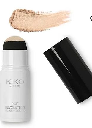 Хайлайтер стик kiko milano pop revolution highlighter to go рум'яна