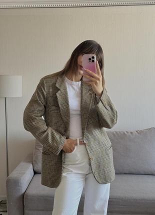 Вінтажний піджак в клітинку