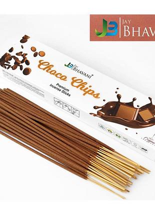 Jay bhavani choko chips 90 грамм шоколадные чипсы, ароматические палочки, масальные благовония