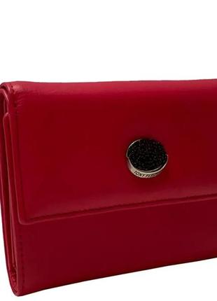 Портмоне шкіряне tony perotti swarovski 500n червоний