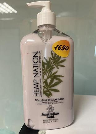 Лосьйон для тіла australian gold hemp nation wild berries & lavender body lotion, 535 ml