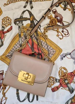 Шкіряна сумка valentino, сумка кросбоді, сумка через плече, сумочка з шкіри, шкіряна сумочка, сумка італія