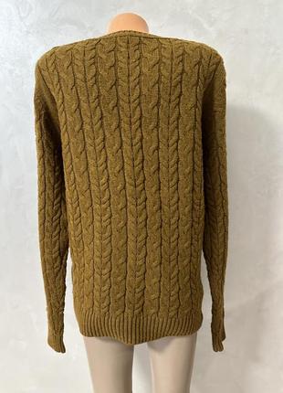 Рижий плетений светр/гарний светр унісекс4 фото