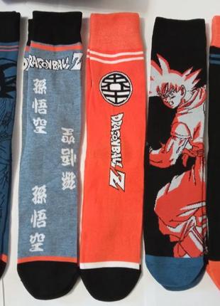 5 пар! набір! шкарпетки dragonballz primark англія розмір: 40/43