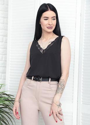 Літня блуза з глибоким декольте "gloria"  | норма і батал2 фото