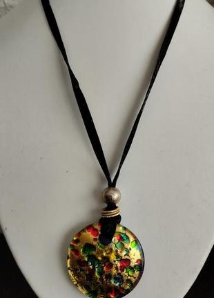 Vetro di murano вінтажне намисто з кулоном із муранського скла італії