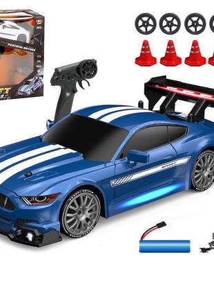 Дрифтовая машинка ford mustang shelby gt500 на пульте управления запасные колеса и конусы на аккумуляторе