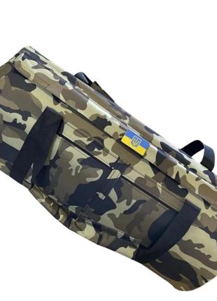 Сумка баул 100л cordura зеленый камуфляж с защитным клапаном водонепроницаемый баул-рюкзак