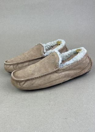 Оригінальні зимові мокасини на хутрі ugg