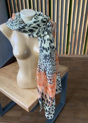 Віскоза шарф/палантин леопардовий принт